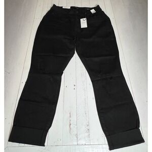 Judy‎ Blue Women's Black Slim Fit Mid Rise Distressed Jeans Size 16W